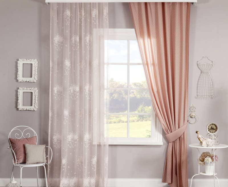 pink silk curtains luxazin
