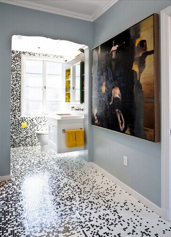 pixilated bathroom custom mosaic tile 0 554x831